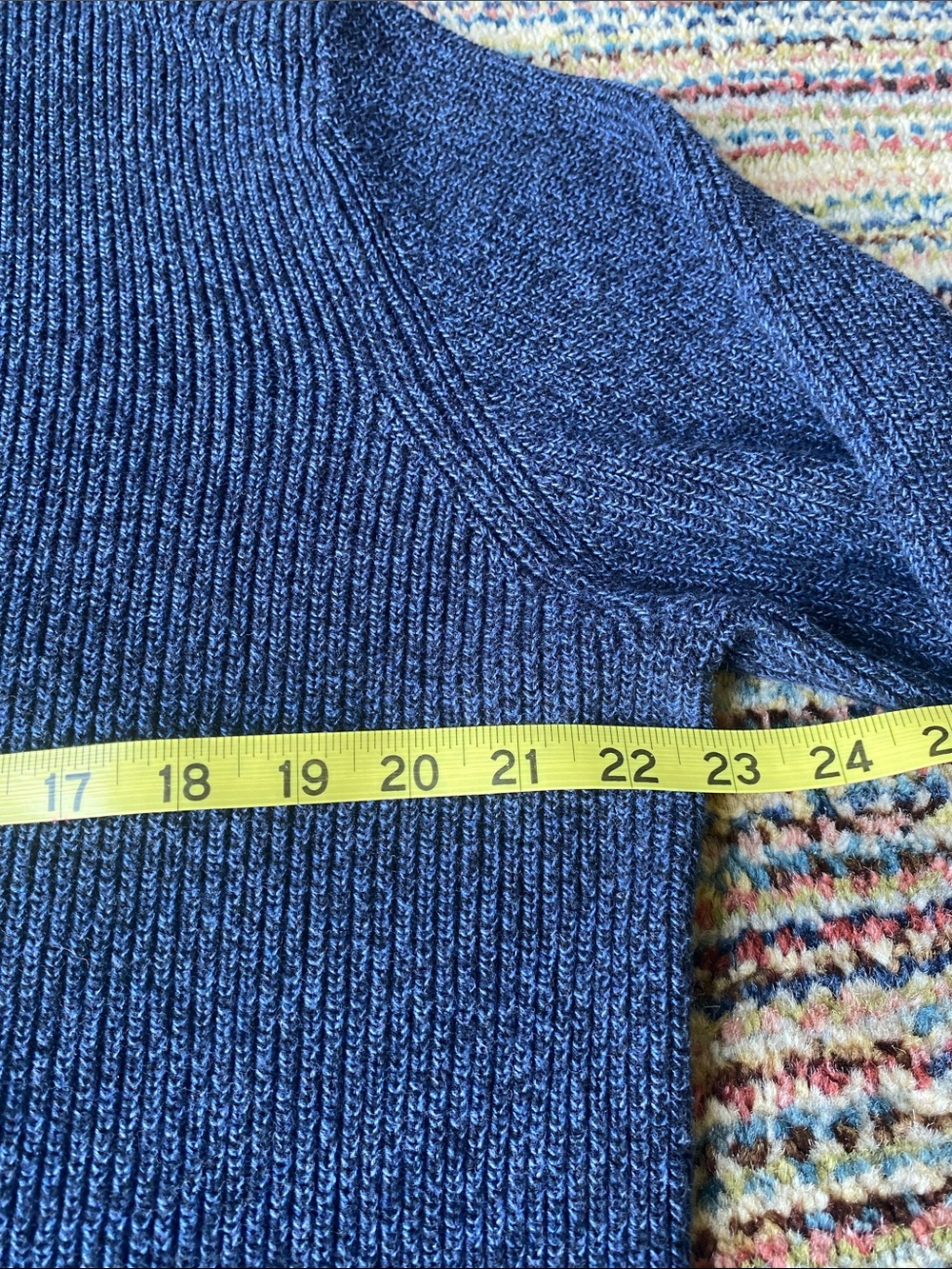 Izod Men's Navy Zip-Neck Sweater - Picture 5 of 9